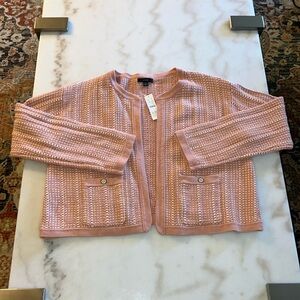 J. Crew Cotton Knit Lady Jacket Cardigan-Women M. NEW WITH TAGS